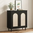 thumbnail image 2 of BeesClover Buffet Console d'Appoint en Rotin pour Couloir Salle à Manger Cuisine avec Rangement Réglable, 2 of 6