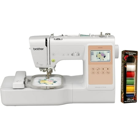 Brother LB5500 Combo Sewing and Embroidery Machine, SAEP706 Pacesetter Fine Embroidery Thread 6-Pack Included