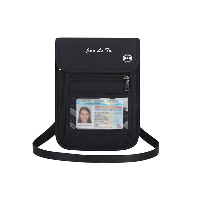 Agiferg Multifunctional Halter Passport Bag Crossbody Shoulder Storage Bag
