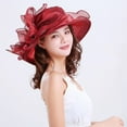 thumbnail image 6 of Travelwant Lady Derby Dress Church Cloche Hat Bow Bucket Wedding Bowler Hats, 6 of 7