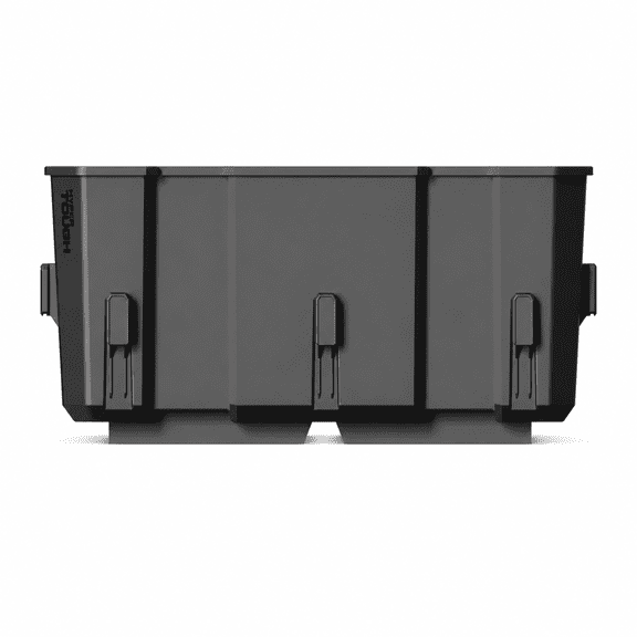 Hyper Tough Hyper Stack Interlocking Storage Crate, Black, Stackable Plastic Organizer
