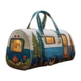 thumbnail image 2 of Beforeyayn Quilted Embroidery Duffle Bag For Women, Large travel tote bag with cute nature prints shoulder bag for weekend trip, for adults, suitable for carry on and road trip,, 2 of 6