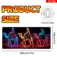 thumbnail image 2 of Fluorescent Garage Door Cover, Heavy-Duty Vinyl Strip Curtain with Temperature Resistance, Flexible PVC Barrier for Environmental Separation and Protection, Christmas Decor, 2 of 2
