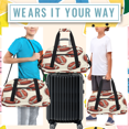thumbnail image 6 of Herdesigns American Football Sports Duffle Bag for Women & Men, Sports Gym Bag Dance Bag Overnight Bag Carry On Weekender Travel Bag, 6 of 7