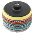 thumbnail image 1 of 10pcs 4 inch Inch Diamond Polishing pads For Granite Marble Concrete Stone, 1 of 7