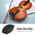 thumbnail image 4 of Violin Chin Rest, Ebony Wood Chin Rest With Softwood Strip&Bracket For 4/4 Size Violin Music Instrument Accessory, 4 of 8