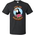 thumbnail image 3 of Inktastic Save the Rainforest Toucan Illustration T-Shirt, 3 of 5