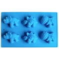 thumbnail image 2 of Ludlz Cake Mold Cartoon Shape Easy Demould Non-stick DIY Silica Gel 6 Grid Lion/Dinosaur Soap Mold Kitchen Supplies, 2 of 8