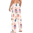 thumbnail image 3 of FORMRS Mens Pajama Pants with Pockets Sleepwear Lounge Bottoms Sizes S-2XL, Blue Christmas Santa, 3 of 7
