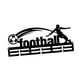 thumbnail image 3 of Colgador de medallas, organizador de estantes para premios, montaje en pared, hierro negro resistente fútbol americano, 3 of 9
