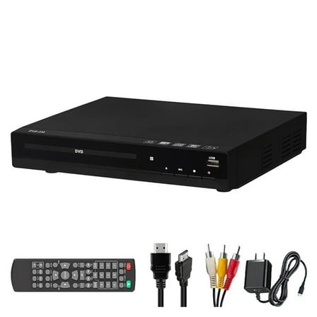 1080P Home DVD Player Box for TV Home Theater, All Region Free DVD CD-Discs Players AV-Output ,High-Resolution