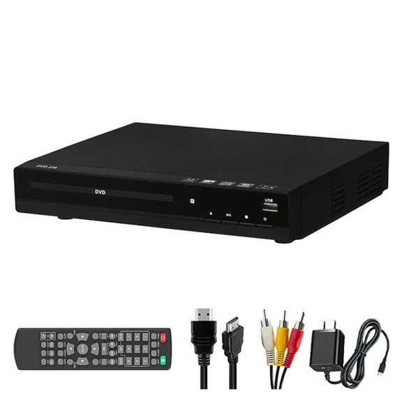 1080P Home DVD Player Box for TV Home Theater, All Region Free DVD CD-Discs Players AV-Output
