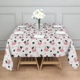 thumbnail image 3 of White Cow Head Dot Pattern Square Tablecloth,Waterproof Square Table Cover,Wipeable Spillproof Washable Table Cover for Home Kitchen Party Decor 42"X42"(107x107cm), 3 of 6