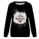 thumbnail image 4 of Top de suéter con estampado navideño de manga larga con cuello redondo para mujer primavera otoño Pompotops  FGAJ9764, 4 of 5
