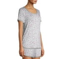 thumbnail image 2 of Secret Treasures Essentials Women's and Women's Plus Crew Neck Sleepwear Top, 2 of 6