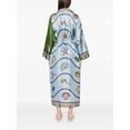 thumbnail image 7 of Women Printed Shirt Dress Long Sleeve Loose Fit Button Down Vacation Casual Midi Dress, 7 of 7