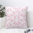 thumbnail image 4 of Yiaed Cute Rabbit Print Pillow Covers Super Soft Decorative Square Throw Pillow Covers Case Cushion Covers for Sofa Couch Bedroom Car Decor（No pillow core）-26"x26", 4 of 7