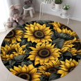 thumbnail image 3 of Circle Dot Round Area Rug, playful polka pattern carpet for nursery, hallway or office, soft washable non-slip floor mat, cheerful modern décor accent, 3 of 7