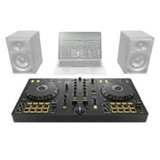Pioneer DDJ-FLX4 2-Channel DJ Controller for Rekordbox & Serato DJ Lite with Case & Cover Package