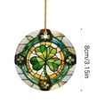 thumbnail image 3 of Seyotauo Shamrock Ornament, Irish Blessing Christmas Decor, Celtic Green Clover Decoration, St. Patrick’s Day Ornament, Faith and Heritage Home Décor, Four-Leaf Clover Christmas Decor, 3 of 5