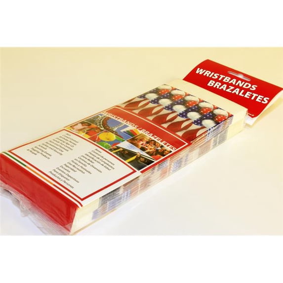 Medtech Wristbands T030137100P0500 500 Supertek .75 in. x 10 in. Band 4th Of July