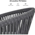 thumbnail image 2 of PURPLE LEAF 11 Pieces Patio Dining Set, Rectangular Aluminum Outdoor Table and 10 Wicker Chairs with Cushions for Garden Kitchen and Porch, Grey, 2 of 8