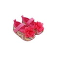 thumbnail image 2 of Seyurigaoka Baby Girl’s Flower Toddler Shoes Vintage Ripple Non-slip Sole Casual Shoes 3-12 Months, 2 of 8