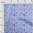 thumbnail image 2 of oneOone Silk Tabby Light Blue Fabric Autumn Sewing Material Print Fabric By The Yard 42 Inch Wide, 2 of 4