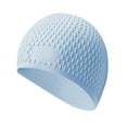 thumbnail image 1 of Gorro de natación Gorro de natación elastomérico,Elástico para cabello largo y corto,Piscina azul claro, 1 of 8