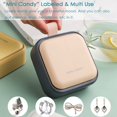 thumbnail image 4 of Small Pill Case, Cute Pill Box - Travel Daily Pill Organizer, Portable Pretty Pill Container For Purse Pocket, Compact Medicine Holder For Vitamins, Fish Oils, Supplements,Pink, 4 of 9