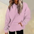 thumbnail image 2 of NMMUED Women's Shiny Sequin Hooded Rhinestone Sweatshirt Long Sleeve Casual Bling Sparkly Striped Color Block Pullover Hoodies Pink M, 2 of 9