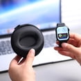 thumbnail image 4 of Shockproof Portable EVA Hard Shell Small Carrying Case, 10cm / 3.9 Inch Round Mesh Storage Bag for Earbud Smart Watch Tiny Accessories, 4 of 5