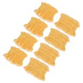 thumbnail image 2 of 4 pares de muñequeras de microfibra para lavado de cara, muñequeras absorbentes para lavar la muñeca, toalla para mujeres y niñas, color amarillo, 2 of 5