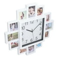 thumbnail image 1 of LAFGUR 15.35in White Photo Frame Wall Clock DIY Multi Photo Personalized Clock For Home Decor,Photo Frame Wall Clock,DIY Photo Frame Clock, 1 of 8
