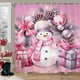 thumbnail image 1 of CaiYueKe Christmas Shower Curtain Waterproof Fabric Holiday Bathroom Decor with Festive Patterns Snowman Themed Polyester Curtain for Seasonal Home Decoration, 1 of 7