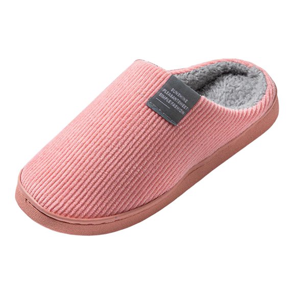 YLYL Men's Women's Fuzzy Scuff Slippers Adjustable Arch Support House Bedroom Slide Slipper Shoes