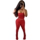 thumbnail image 1 of Conjunto de dos piezas de tela de algodón para mujer, parte inferior larga, pantalones fruncidos, pantalones de pelo de dos piezas, rojo, talla XL Xishao ropa, 1 of 2