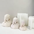 thumbnail image 2 of Veil Female Aromatherapy Candle Silica Mold DIY Statue Plaster Goddess F4A3, 2 of 8