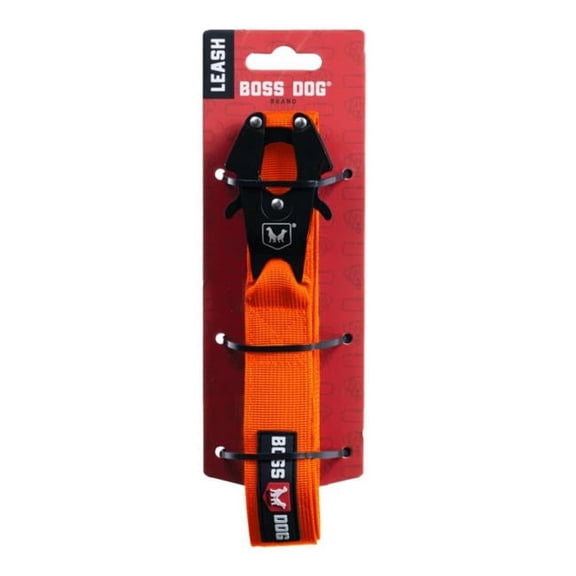 Boss Dog Tactical Leash, Hunter Orange, 4 FT