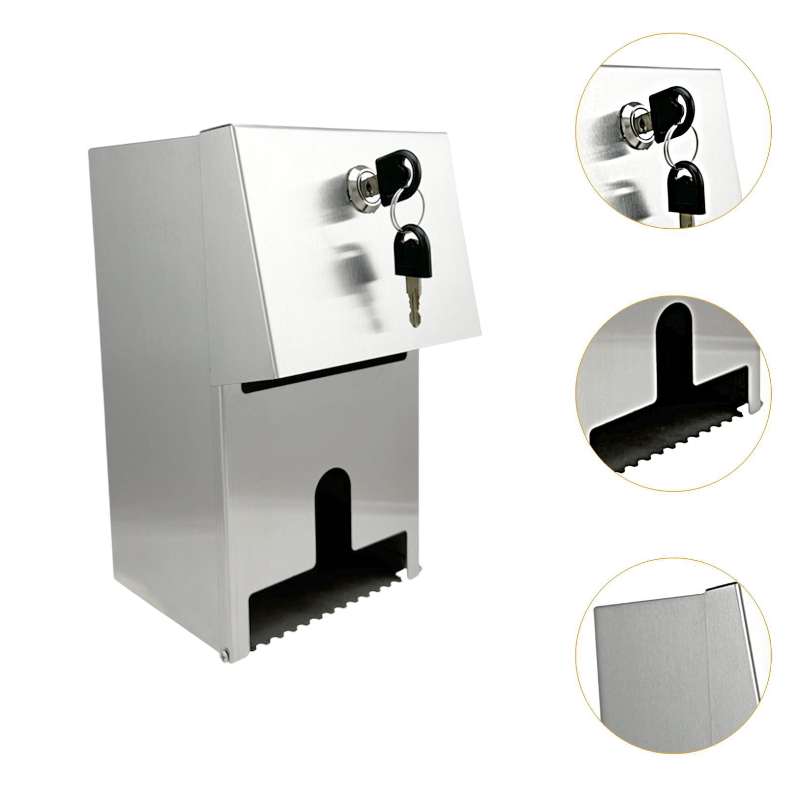 CUTICATE Commercial Toilet Tissue Dispenser Hold s Capacity Modern Wall Mount Lockable Roll Paper Holder Tissue Holder for Malls