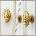 thumbnail image 2 of Miangastore Poignées d'Armoire Style Américain Doré Unique 1Pcs 1.8x1.8in, 2 of 9
