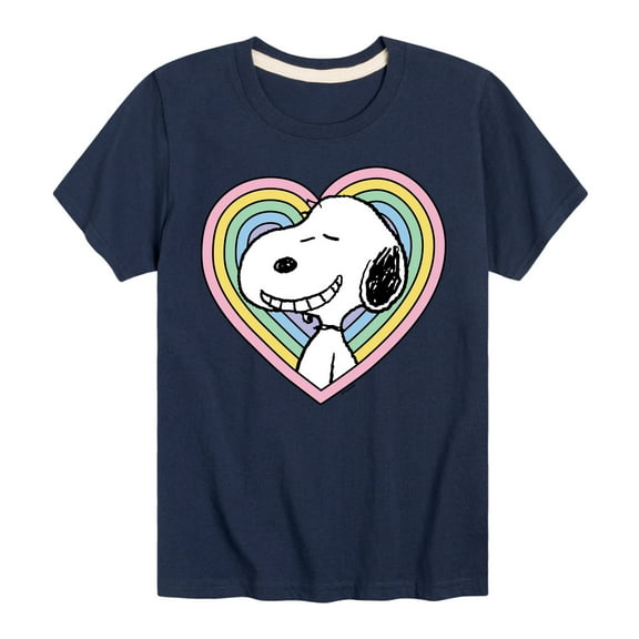 Peanuts - Snoopy Heart - Youth Short Sleeve Tee