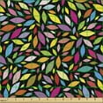 thumbnail image 2 of Ambesonne Colorful Fabric by the Yard Upholstery, Abstract Petals Floral, 1 Yard, Multicolor, 2 of 5