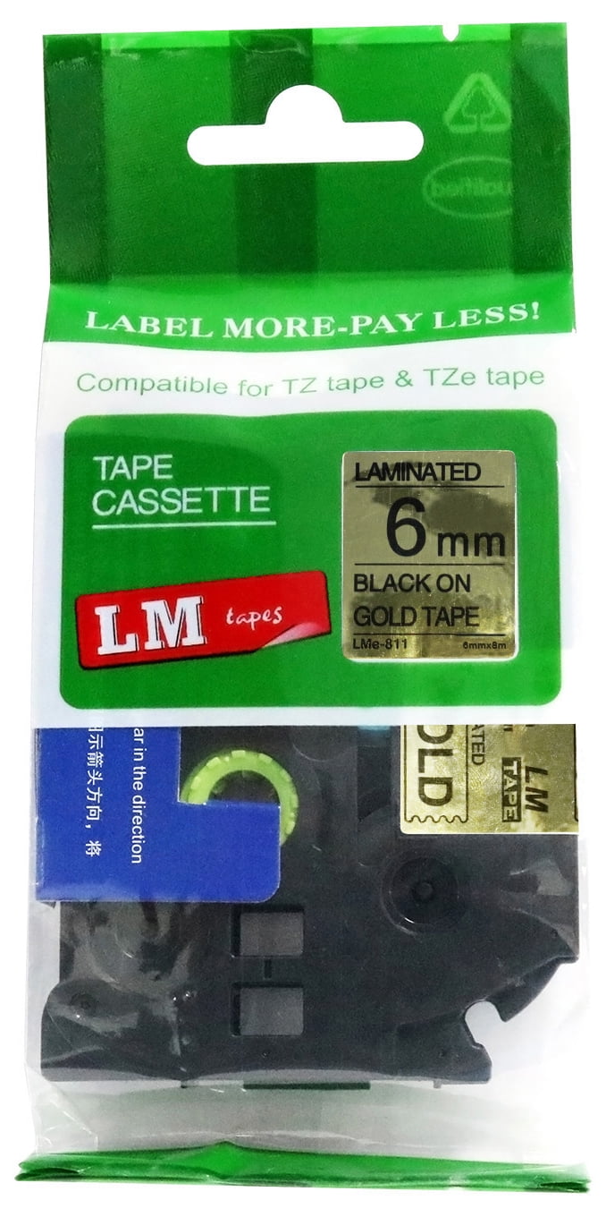 Compatible Black On Yellow Cassette For Brother TZe631 PTE110VP PTH110 PTH200 