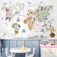 thumbnail image 3 of Mapa Del Mundo LADIGASU Extraíble Pelar y Pegar Grandes Calcomanías de Pared para Niños, 3 of 5
