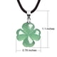 thumbnail image 2 of Collar iStone, trébol de cuatro hojas, aventurina verde, San Patricio, 2 of 8