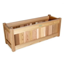 All Things Cedar PL30 Premium Cedar Box  Outdoor Planter - 32L x 11W x 12H