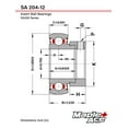 thumbnail image 3 of MAPLE ACE 741-0309, 941-0309, 741-0310, 941-0310 Roulement Compatible Avec/remplacement pour MTD avec Graisse Hi-Temp Re-lube Col, 3 of 6