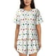 thumbnail image 1 of Fotbe Happy Graduation Conjunto de Pijama Estampado para Mujer, 2 Piezas, Ropa de Dormir con Camiseta de Manga Corta y Shorts Suaves-Large, 1 of 6