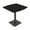 Black Cypress w/Black Base, variant on 42" Small Arc Rectangle Bistro Height Table Square Metal Base Bar Table